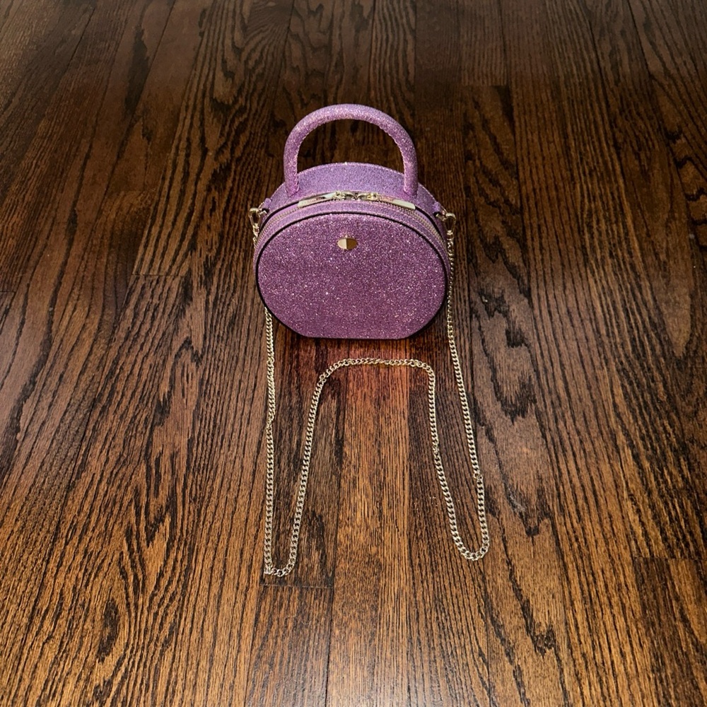 Kate Spade Andi Glitter Mini Canteen Crossbody Bag in Candied Lilac